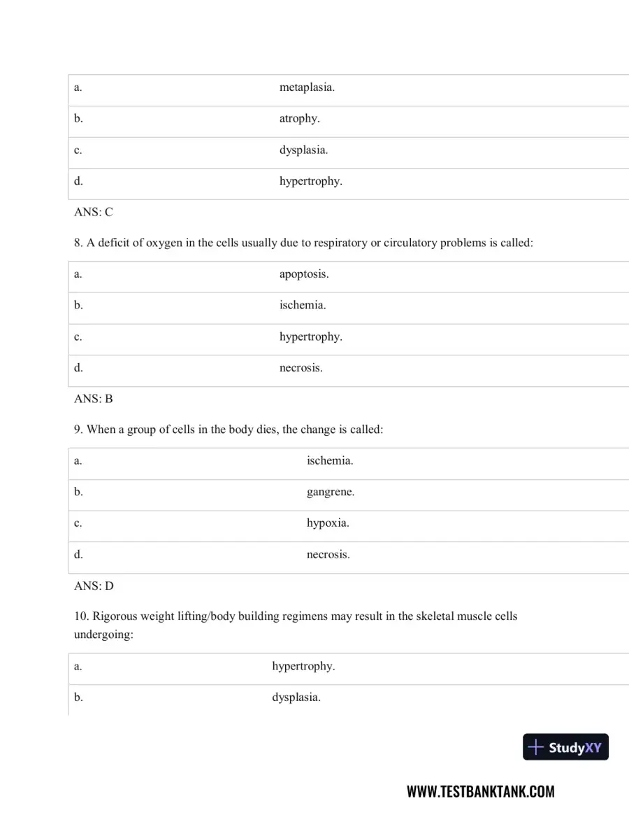 Pathophysiology of Disease: An Introduction to Clinical Medicine 8th Edition Test Bank, page 4