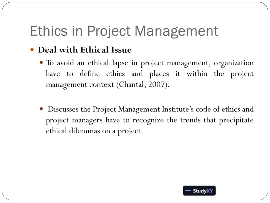 Project Management: Ethics, International Factors, And Cross-Culture, page 4