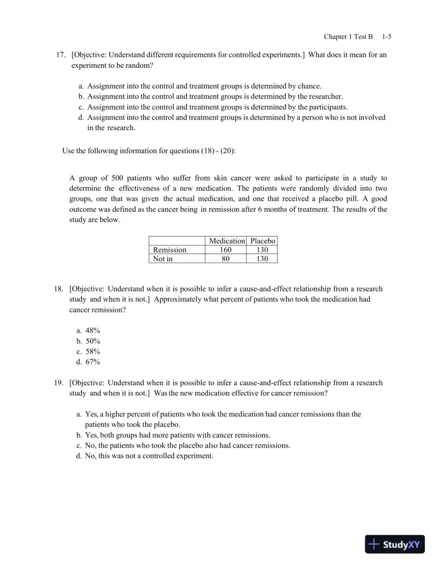 Test Bank for Statistics , 8th Edition, page 13