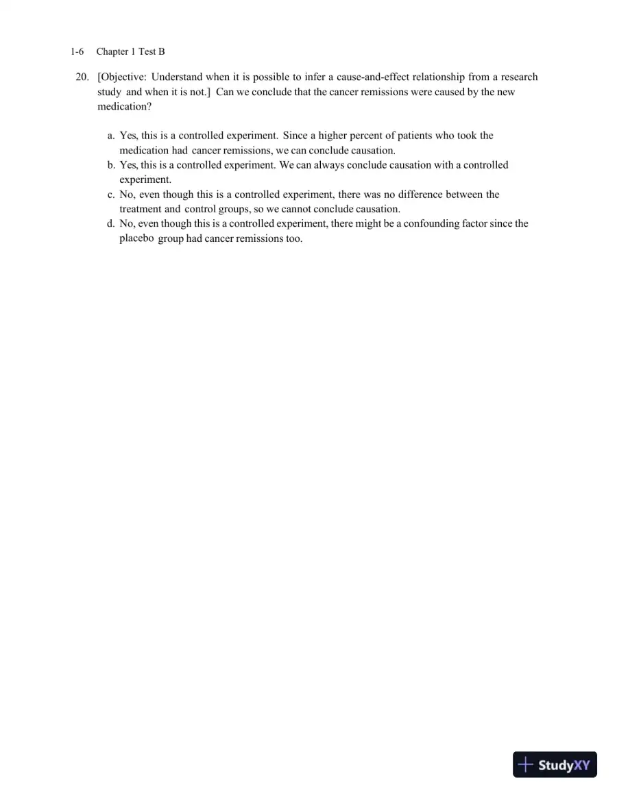 Test Bank for Statistics , 8th Edition, page 14