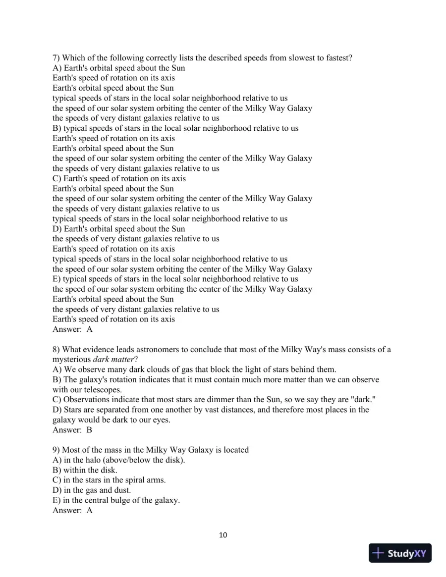 Test Bank for Cosmic Perspective, The, 9th Edition, page 11