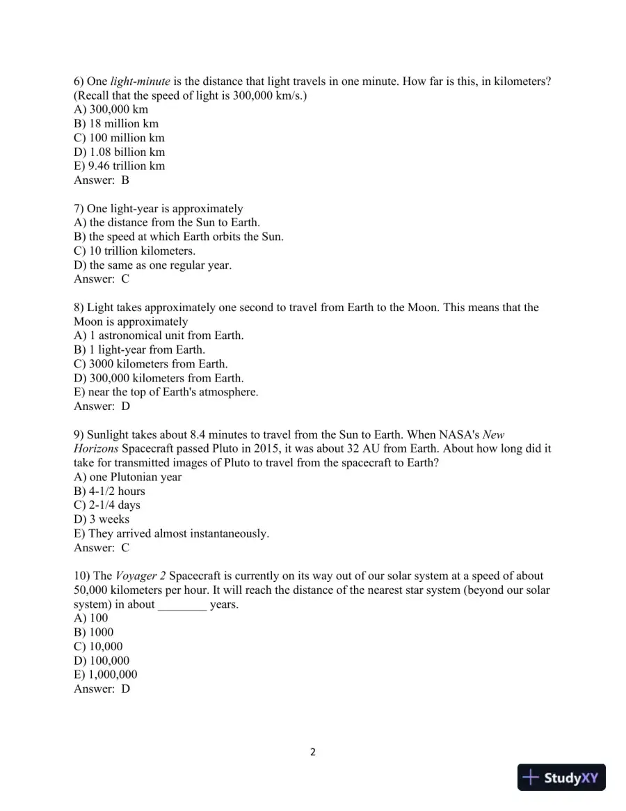 Test Bank for Cosmic Perspective, The, 9th Edition, page 3