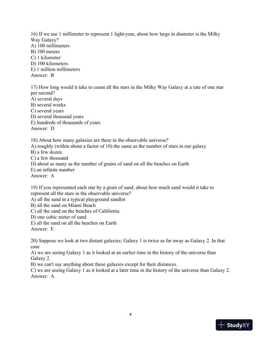 Test Bank for Cosmic Perspective, The, 9th Edition, page 5