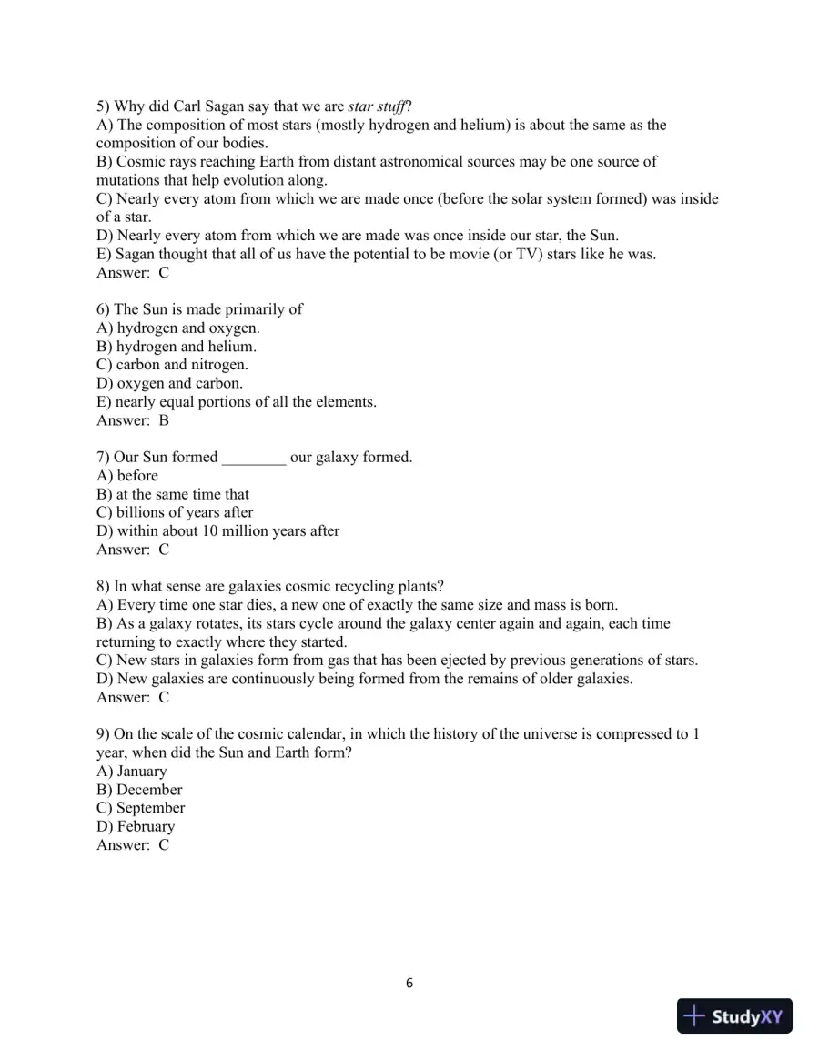 Test Bank for Cosmic Perspective, The, 9th Edition, page 7