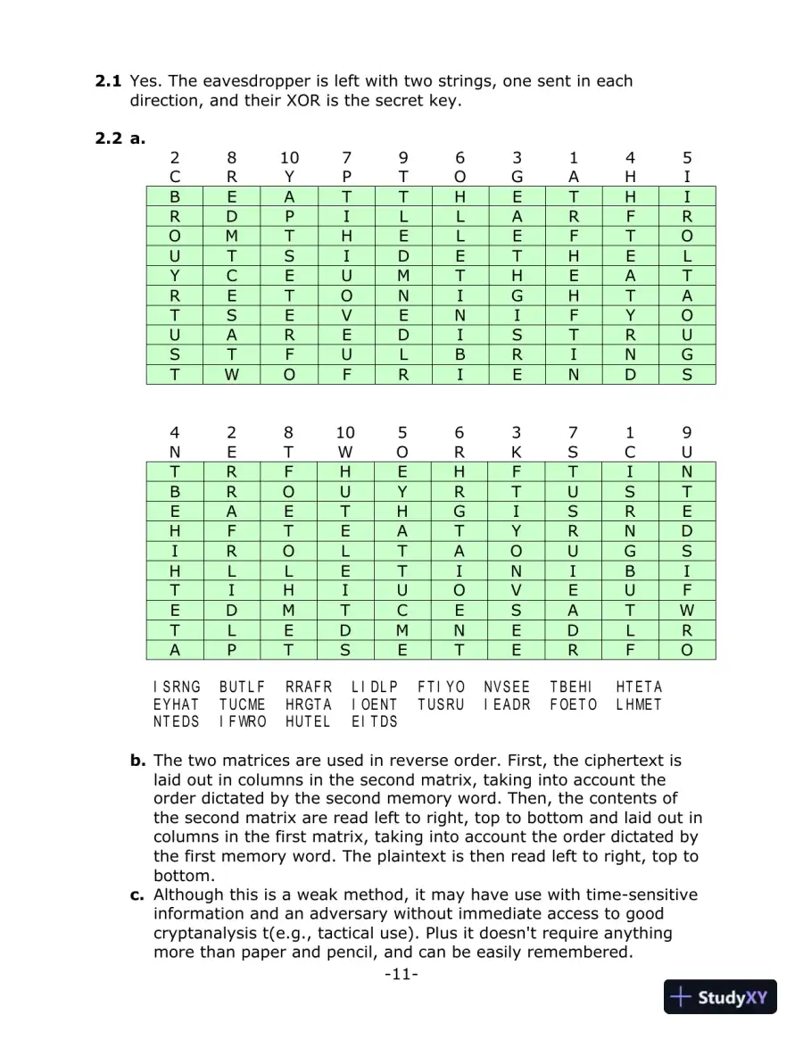 Solution Manual for Computer Security: Principles and Practice, 4th Edition, page 10