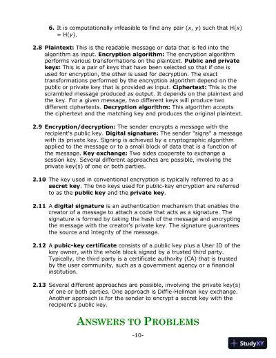 Solution Manual for Computer Security: Principles and Practice, 4th Edition - Page 9 preview image